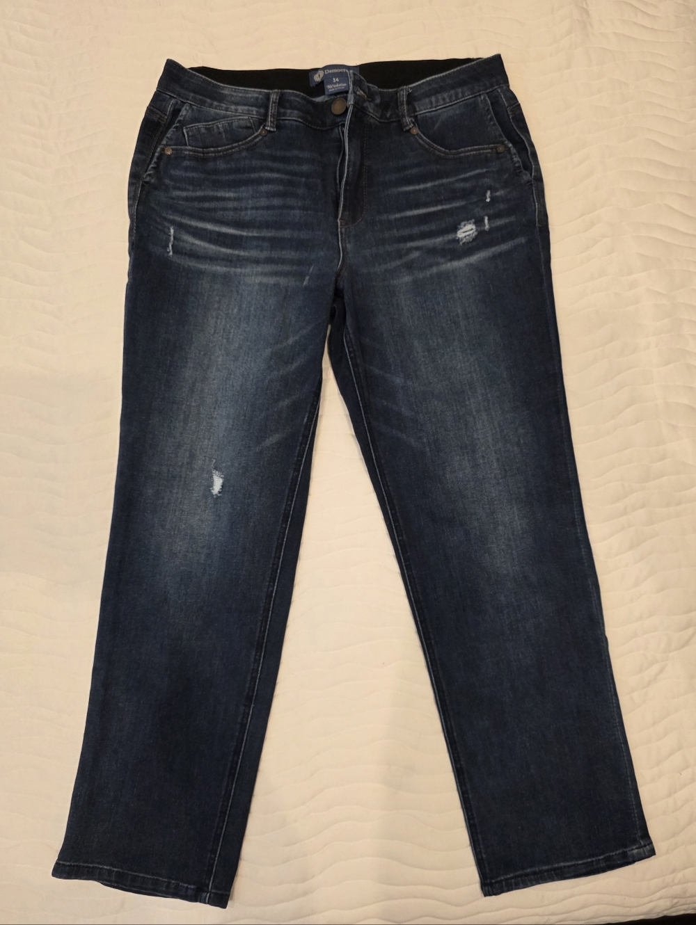 Democracy Jeans 14 Blue Distressed Ab Solution